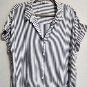 beachlunchlounge | Vertical Beach Relaxed Short-sleeved Button Down XL